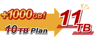 +10% 10TB Plan +10% 10TB Plan