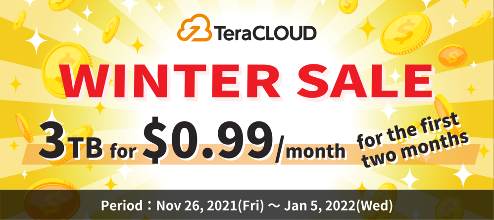 TeraCLOUD Winter Sale 2021