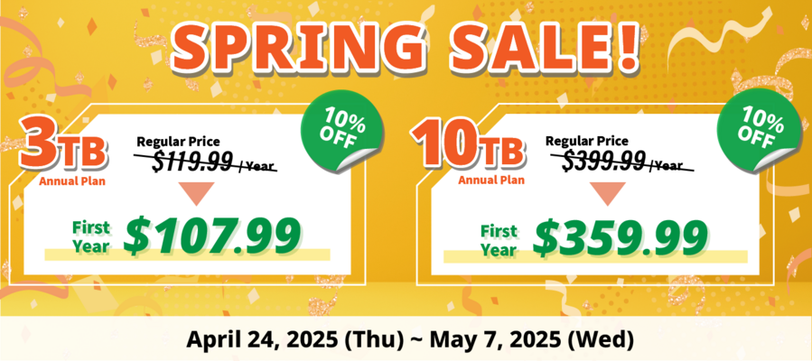 Annual Plan Spring Sale