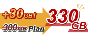 +10% 300GB Plan