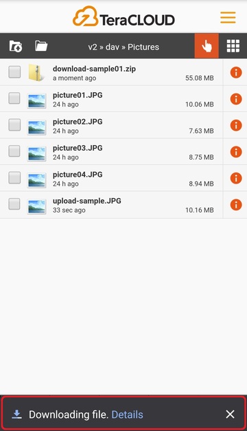 The download is completed
