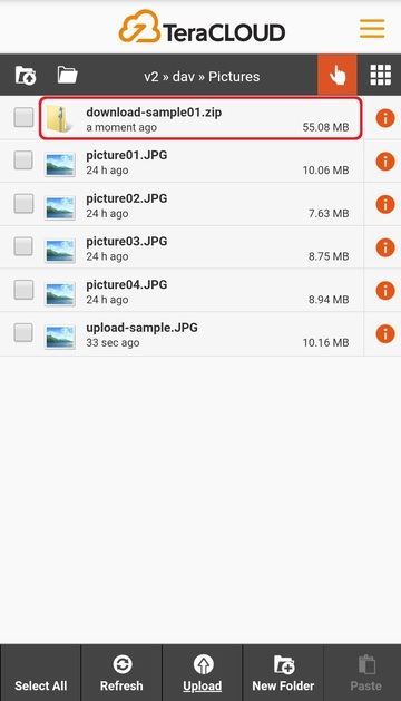 Select your file to download