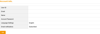 Click edit from account info. section Click edit from account info. section