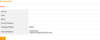 Settings have been saved Settings have been saved
