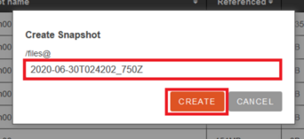 create snapshot003 create snapshot003