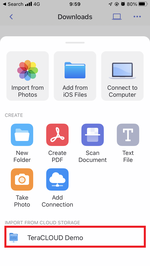 Select InfiniCLOUD