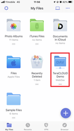 Select InfiniCLOUD