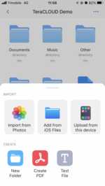 Select the upload source area