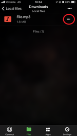 Select file(s). Open menu by pressing "..." icon. Select file(s). Open menu by pressing "..." icon.