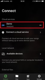 Open you connected InfiniCLOUD account to select file(s). Open you connected InfiniCLOUD account to select file(s).