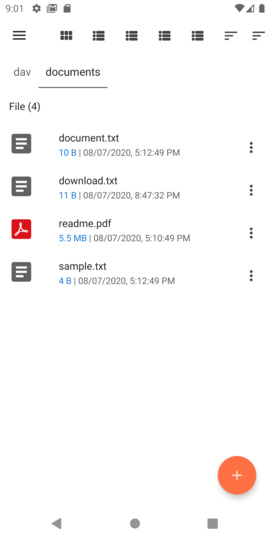 Tap the settings icon for the file Tap the settings icon for the file