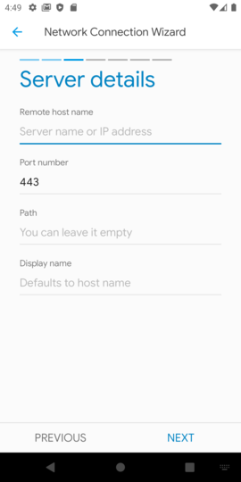 Enter the required information Enter the required information